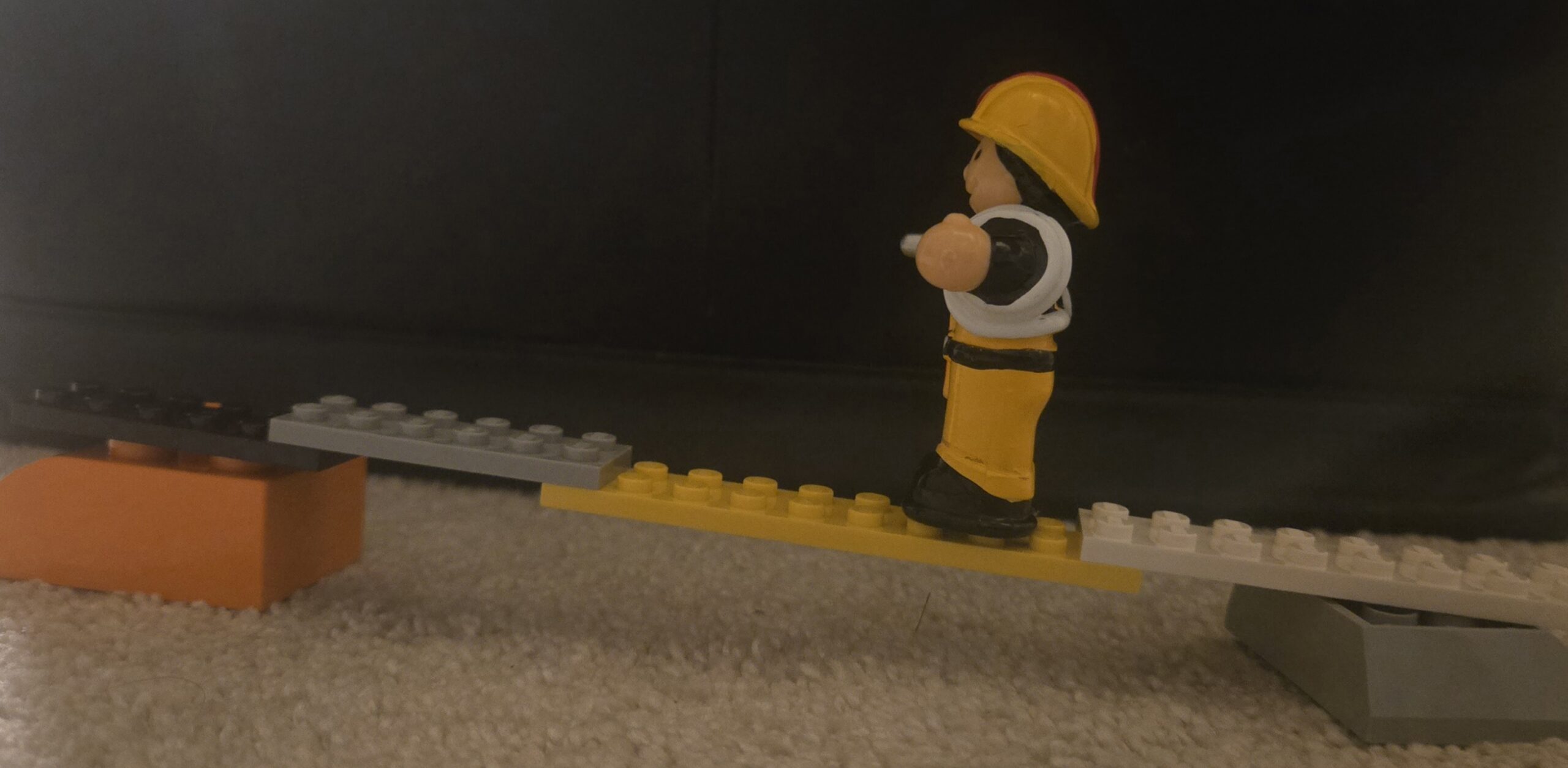 Crossing a narrow bridge